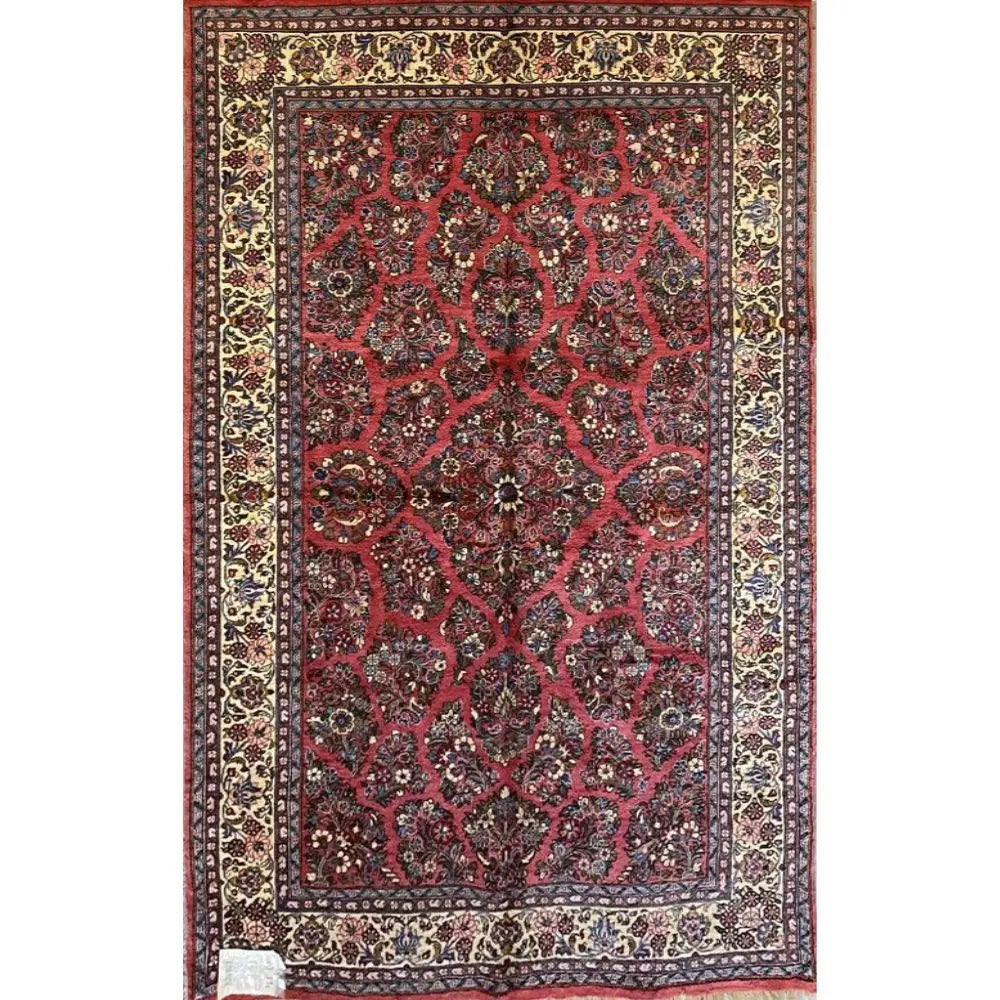 One Of The Kind Persian Sarough Rug 8'4" x 5'6" zandirugs